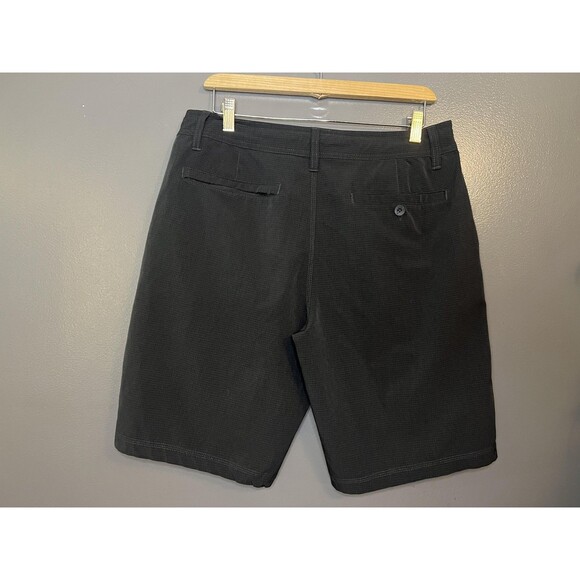 Hang Ten Shorts Mens 34 Black Hybrid Walk Boardshorts Casual Surf Swim - Picture 3 of 6